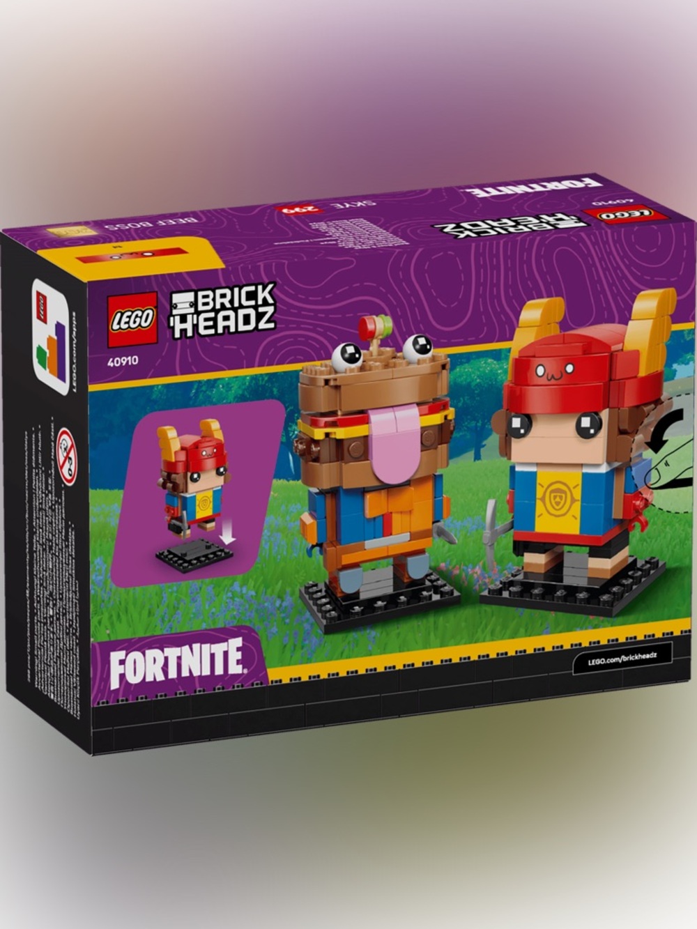 LEGO 40910 Fortnite BrickHeadz Beef Boss & Skye Figures New - Picture 4 of 4